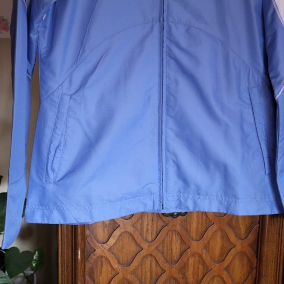 Adidas Essential 3-Stripe Windbreaker Track Jacket Style #P52640 Blue - Size S - Picture 5 of 16